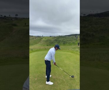 Rickie Fowler in practice mode at the Open from Royal Portrush #rickiefowler #golf #cobra