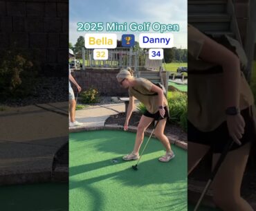 Bella vs Danny CHAMPIONSHIP MATCH 🏆 - 2025 Mini Golf Open (Holes 15-16) #golf #minigolf #viral