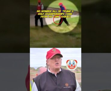 Evidence of Trump's two golf cheating#story #shortvideo #celebrity #actress #trump