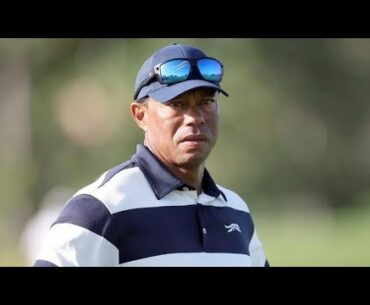 Tiger Woods and Amanda Balionis bid emotional farewell to golf legend leaving PGA Tour