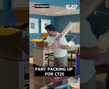 Rishabh Pant packing his kit bag for the 2025 Champions Trophy |Sports Today