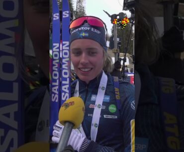 Märkliga segergesten när Elvira Öberg vinner VM-GULD!  #sport #nyheter #sports #biathlon #skidskytte