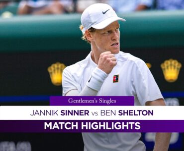 Sinner flies through | Jannik Sinner vs Ben Shelton | Highlights | Wimbledon 2025