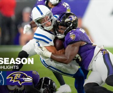 Indianapolis Colts vs. Baltimore Ravens Game Highlights | 2025 Preseason Week 1