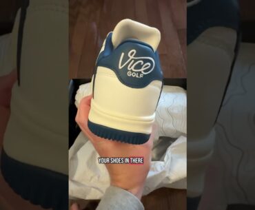 Unboxing Vice Golf Shoes (Off-White & Blue)