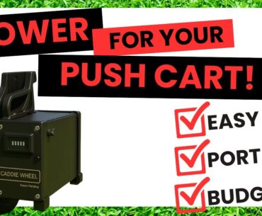 Caddie Wheel Review - Your Push Cart Moves Itself Now!