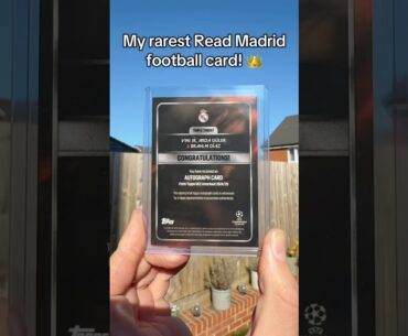 Rate my RAREST Real Madrid football card from 1-10?!