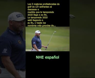 Los 5 mejores profesionales de golf del LIV enfrentan el descenso a medida que la temporada de 2025