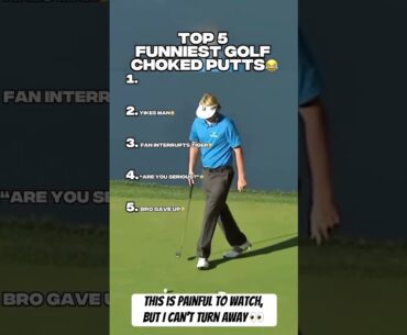 TOP 5 FUNNIEST GOLF PUTTING MOMENTS