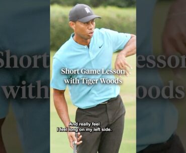 A short game lesson with Tiger Woods. 🐅