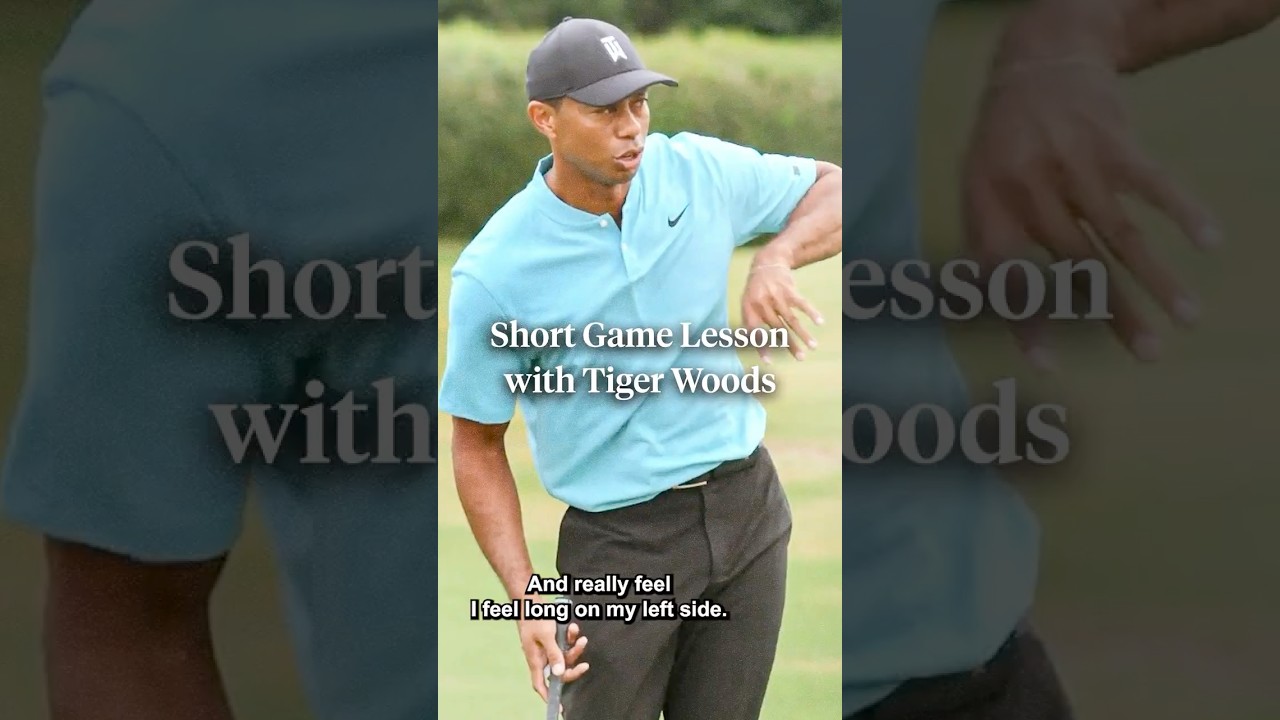 A short game lesson with Tiger Woods. 🐅 A short game lesson with Tiger Woods. 🐅