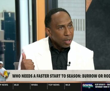 FIRST TAKE | Stephen A. explains why Aaron Rodgers must start season strong over Joe Burrow