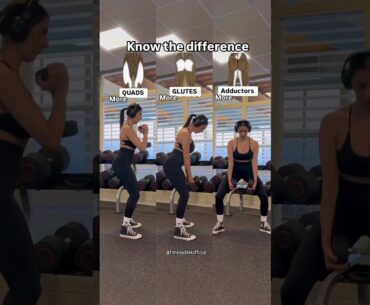 Squat edition✨ know the difference ✅ #squat #workout #gymtips #gymhacks #fitnesstips #fitnesshacks