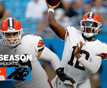 Cleveland Browns vs. Carolina Panthers Game Highlights | 2025 Preseason Week 1