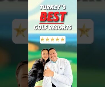 We visited TURKEY’S best GOLF RESORTS! 🇹🇷🏌️😍 #golftravel #turkey #golfcouple