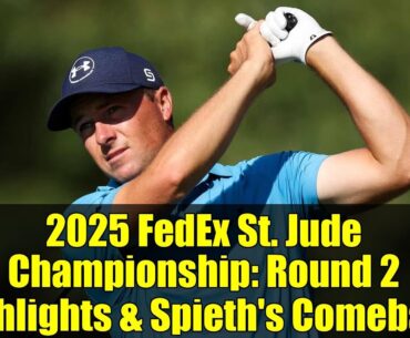 2025 FedEx St. Jude Championship: Round 2 Highlights & Spieth's Comeback
