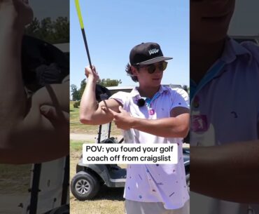 POV: you found your #golf  coach off from craigslist