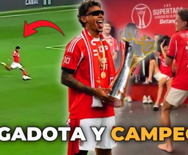 LA JUGADOTA de RICHARD RÍOS, GOLAZO y CAMPEÓN con BENFICA ¡BRUTAL!