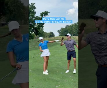 Another day of sibling annoyance #golf #golfswing #siblings #golfer #golfgirl #golflife #golftips