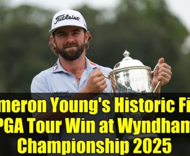 Cameron Young's Historic First PGA Tour Win at Wyndham Championship 2025 | Highlights & Analysis