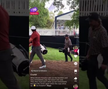 Brooks Koepka fires back at Hecklers 👀