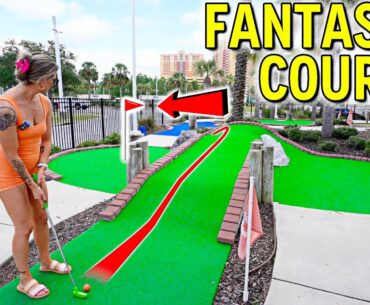 We Played Skywheel Mini Golf at Pier Park in Panama City Beach!
