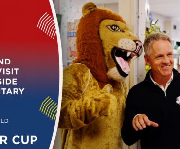 Luke Donald and wife Diane pay a visit to Northside Elementary School | 2025 Ryder Cup