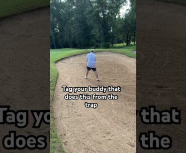 Can’t decelerate in the sand ❌ #golf #golfcourses #golftips #golfer
