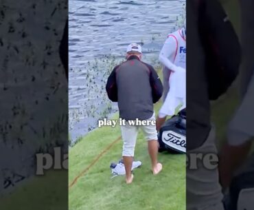 Russell Henley's INSANE Water Shot! 😱💦