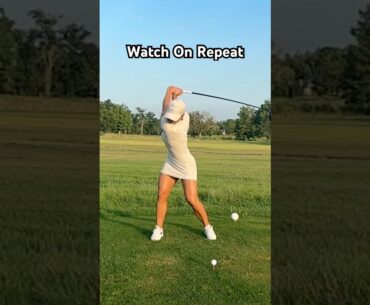 Cass Slo-Mos are mesmerizing 😍 #golfswing #golf #sports #girls #fitness