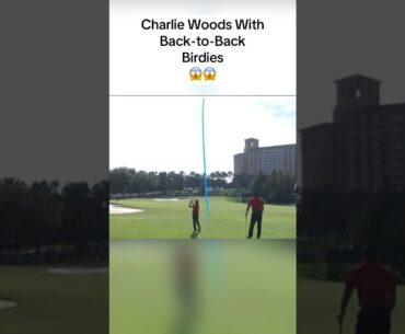 Bro was only 11 years old 🤯 #golf #golfing #tigerwoods #charliewoods #crazy #pga #shorts