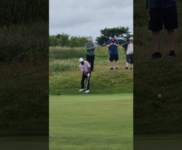 Harold Varner Chipping it close at Open Qualifying West Lancs