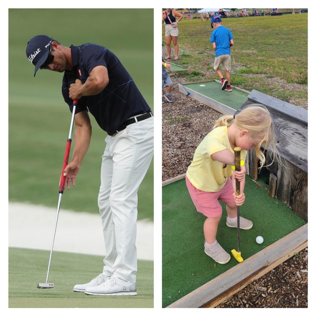 How's my daughters putting grip?