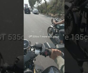 GT 535 vs 650 #gt650cc #royalenfield #racing #shorts