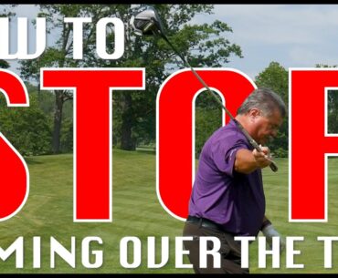 How to Fix an Over-the-Top Golf Swing (Simple Drill for Slices)-John Hughes Golf