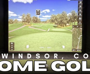 Basement Golf Simulator in Windsor, CO