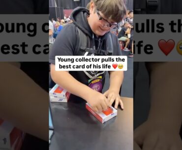 Young collector pulls the BEST card of his LIFE! 🥹❤️