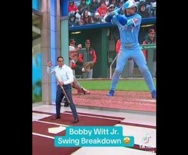 BOBBY WITT JR; SWING BREAKDOWN. PRE-SETTING YOUR BACK HIP @MLB