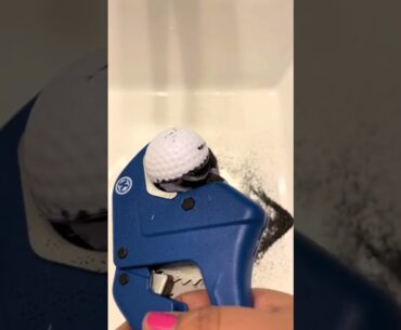 by popular demand I cut open this gag golf ball to see how it works