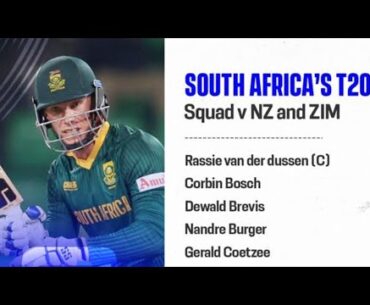 🔥 South Africa T20I Squad Announced for Tri-Series vs NZ & ZIM! | Rassie Leads the Pack 🏏🇿🇦
