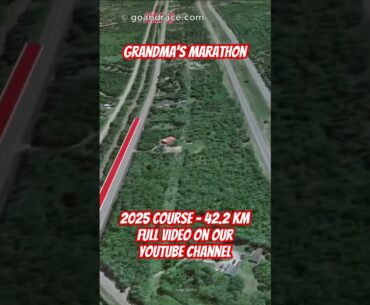 Grandma’s Marathon 2025: fly over the marathon course! Video of the race path.