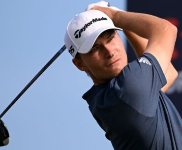 Rasmus Højgaard, hoping to solidify Ryder bid, leads in Denmark