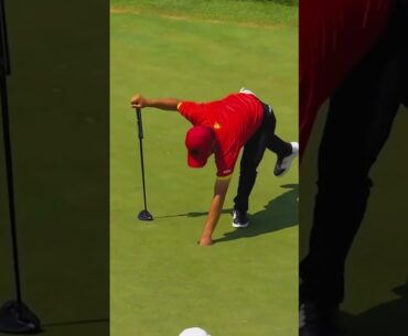 Beautiful eagle from Abraham Ancer #golfswing #golftok #golfer #livgolfindy