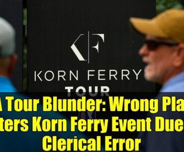 PGA Tour Blunder: Wrong Player Enters Korn Ferry Event Due to Clerical Error