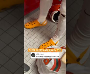 Croc cleats are DIFFERENT 🤣🔥 #shorts