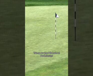 Wow Trump dropped a dart 🎯 #golf #golfcourse #golfswing