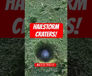 Hailstorm Destroys Golf Course! 😱 Craters You Won’t Believe!