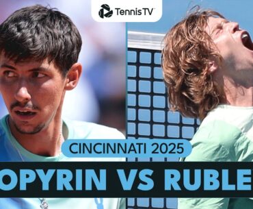 3:30hr Alexei Popyrin vs Andrey Rublev MARATHON 🥵 | Cincinnati 2025 Highlights