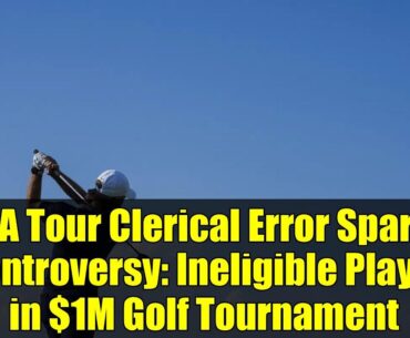 PGA Tour Clerical Error Sparks Controversy: Ineligible Player in $1M Golf Tournament