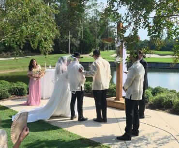 Couple Exchanges Vows at Beautiful St John's Golf Course in St Augustine